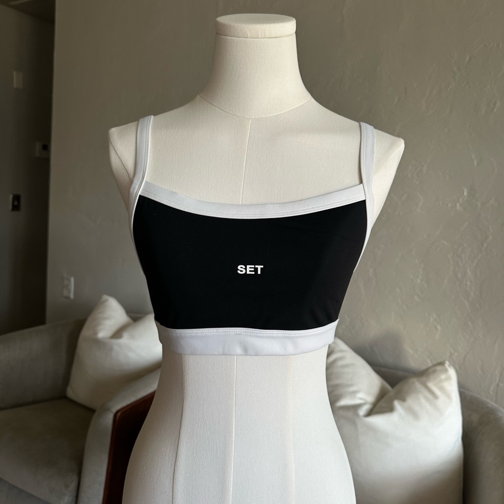 SET ACTIVE SPORTBODY SCOOP BRA CONTRAST - S